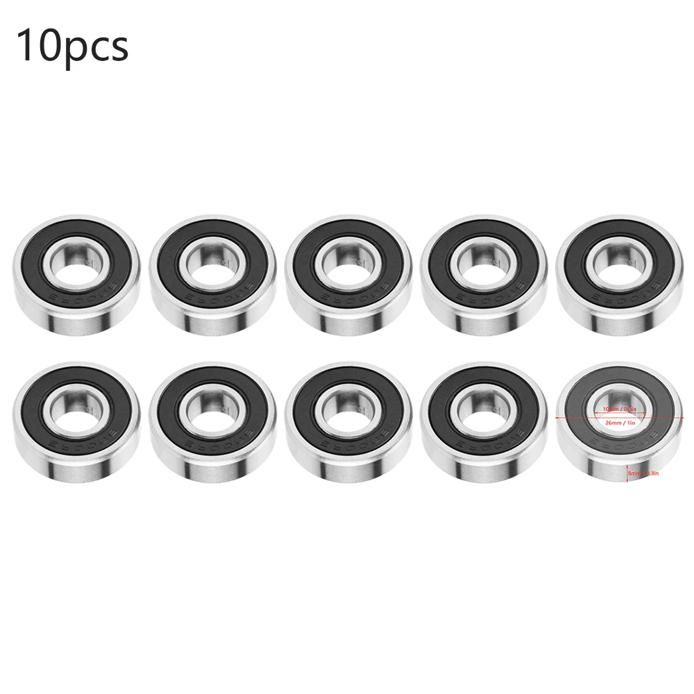10 PCS Deep Groove Ball Bearing 6000-2RS Single Row ID 10mm x OD 26mm Thickness 8mm High Speed Low Noise
10 PCS Deep Groove Ball Bearing 6000-2RS Single Row ID 10mm x OD 26mm Thickness 8mm High Speed Low Noise