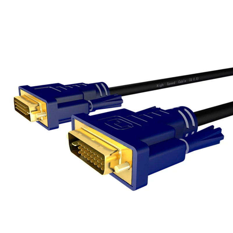 Высокоскоростной кабель DVI 1080p позолоченный штекер 24 + 1 5 м до 20 для проектора LCD DVD