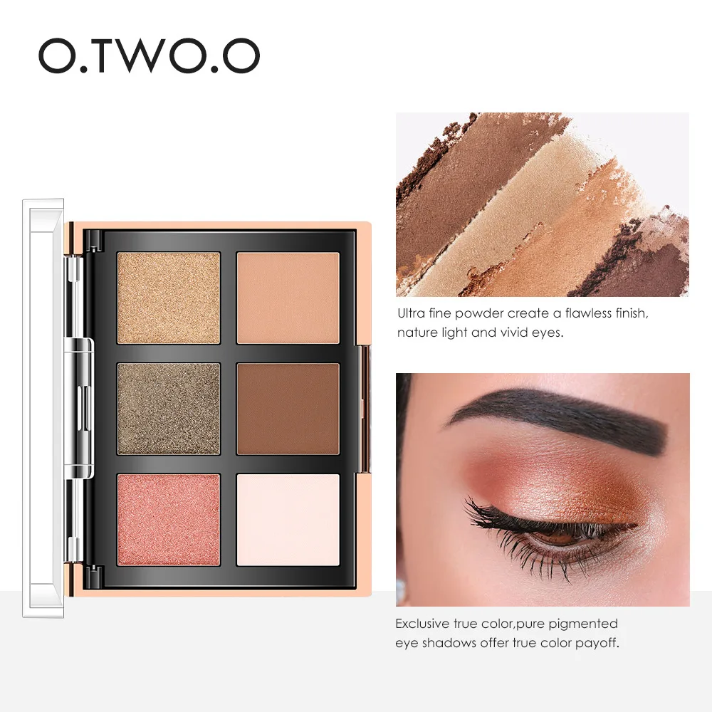 O.TWO.O 6 Colors Eyeshadow Palette Glitter Shimmer Eye Shadow Waterproof Powder Matte Cosmetic Makeup Beauty Product
O.TWO.O 6 Colors Eyeshadow Palette Glitter Shimmer Eye Shadow Waterproof Powder Matte Cosmetic Makeup Beauty Product