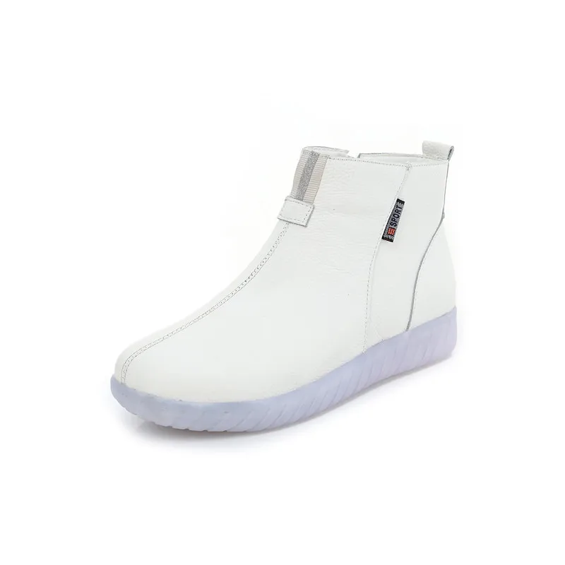 Fujin Genuine Leather Cow Women Ankle Boots Warm Wool Za Beige White Slip on Super Comfortable Booties Autumn Winter Shoes 210
Fujin Genuine Leather Cow Women Ankle Boots Warm Wool Za Beige White Slip on Super Comfortable Booties Autumn Winter Shoes 210