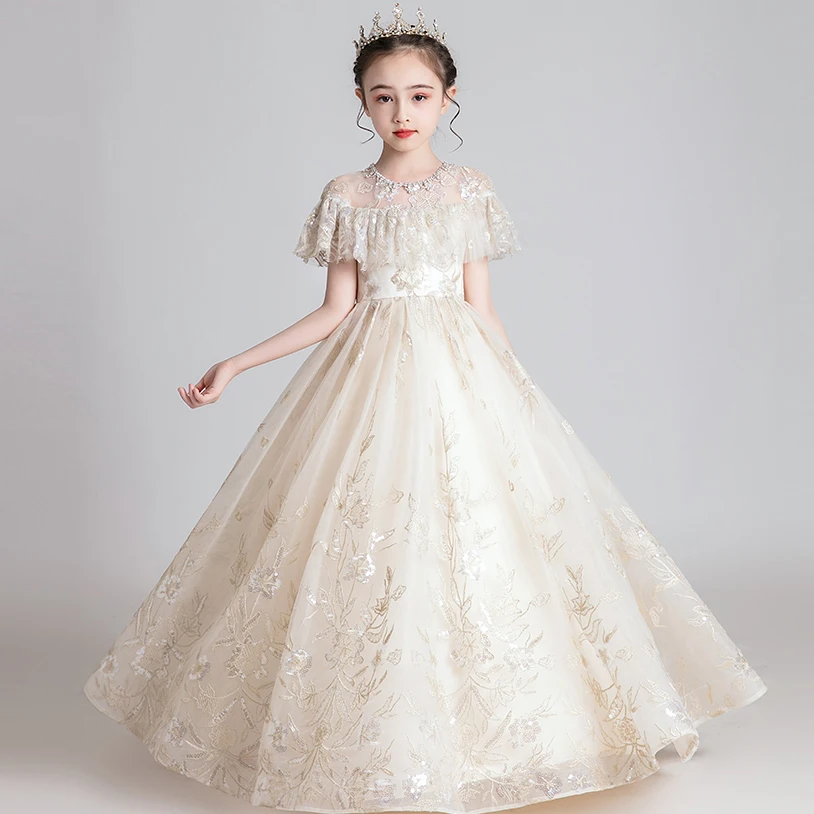 New Princess Lace Dress Kids Embroidery Flowers Dress Girls Children Dress Wedding Birthday Party Formal Ball Gown Prom Dress
New Princess Lace Dress Kids Embroidery Flowers Dress Girls Children Dress Wedding Birthday Party Formal Ball Gown Prom Dress