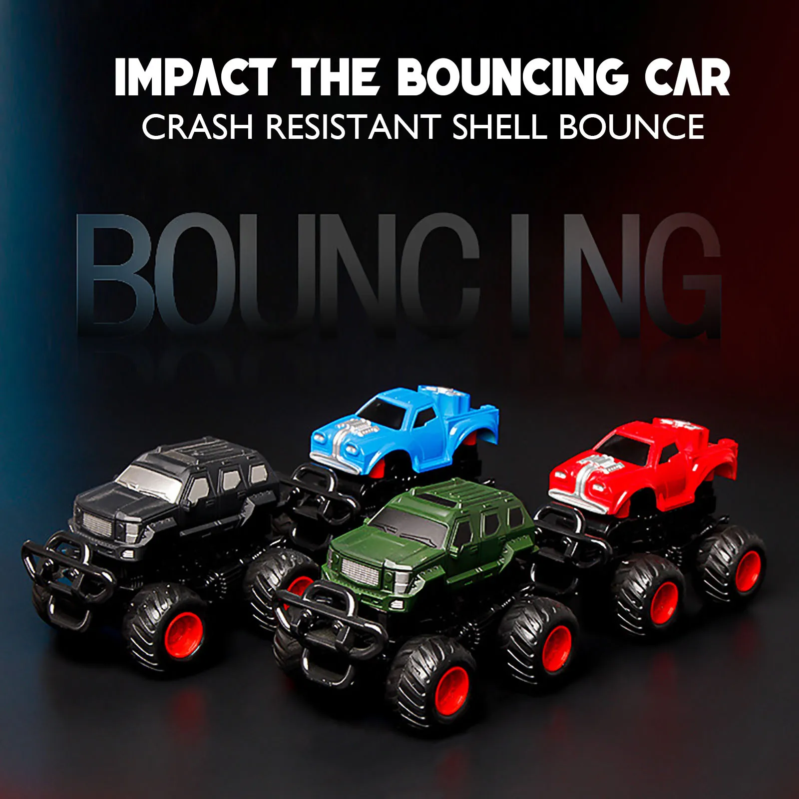 4pcs Inertial Off-road Bounce Deformation Car Big Wheels 4wd Climbing Car Diecasting Toy Children's Toy Gift Vehicles
4pcs Inertial Off-road Bounce Deformation Car Big Wheels 4wd Climbing Car Diecasting Toy Children's Toy Gift Vehicles