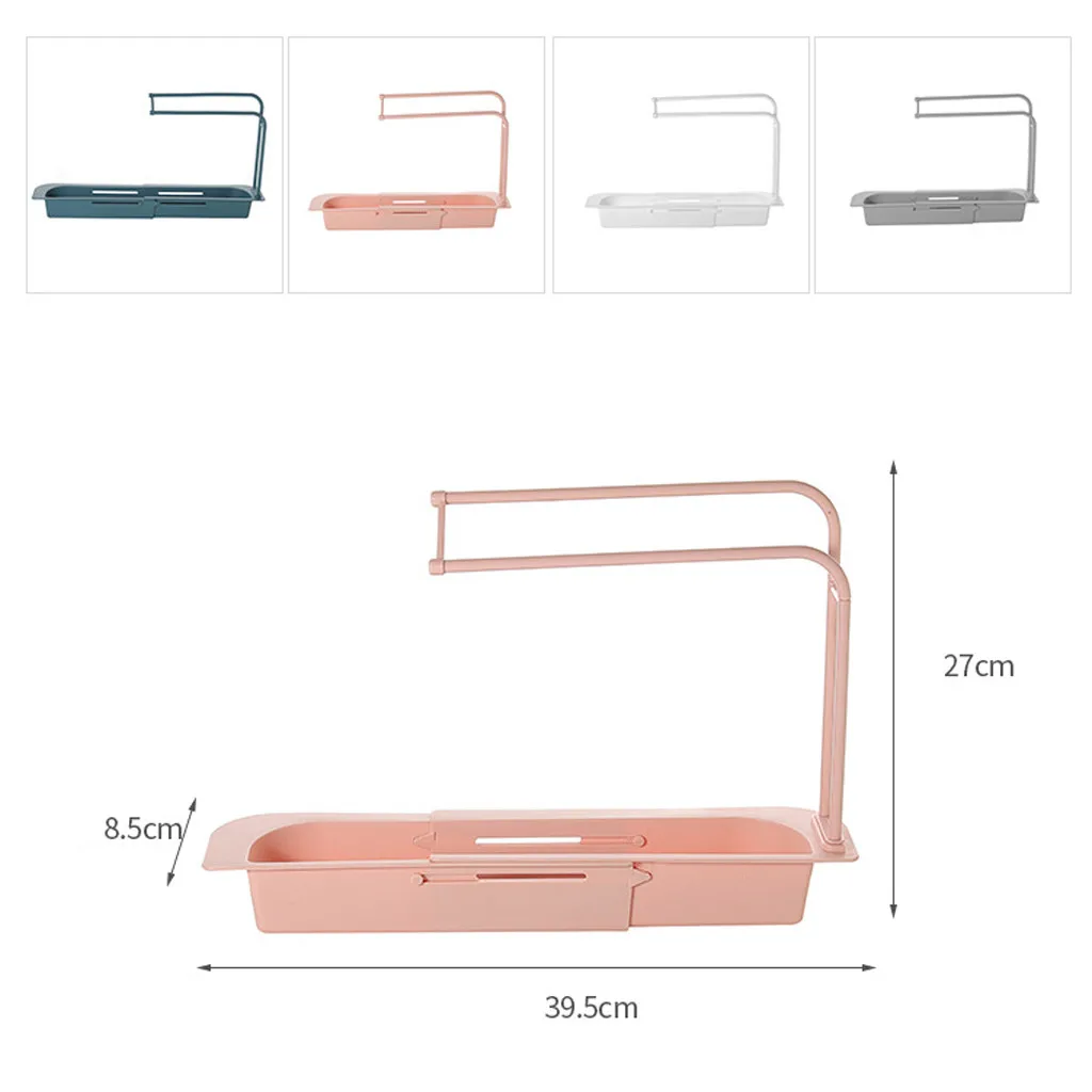 Kitchen Telescopic Sink Shelf Soap Sponge Drain Rack Dish Drainer Adjustable Storage Drain Basket Faucet Rack Kitchen Organizer
Kitchen Telescopic Sink Shelf Soap Sponge Drain Rack Dish Drainer Adjustable Storage Drain Basket Faucet Rack Kitchen Organizer