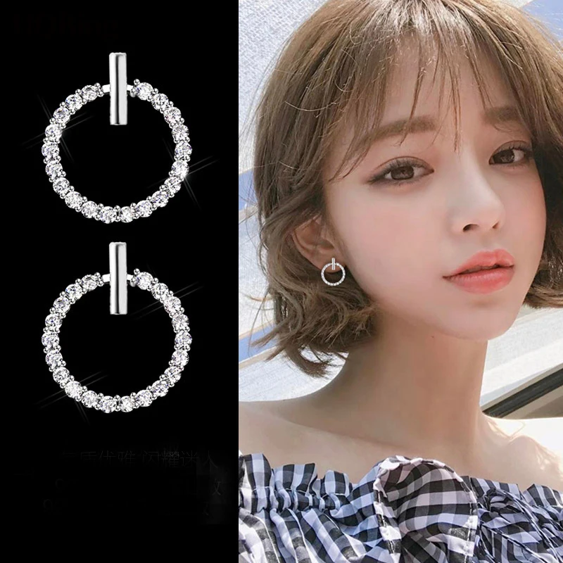 Free Shipping Fashion 925 Sterling Silver Crystal Rhinestone Geometric Round Stud Earrings For Women Beautiful Jewelry
Free Shipping Fashion 925 Sterling Silver Crystal Rhinestone Geometric Round Stud Earrings For Women Beautiful Jewelry
