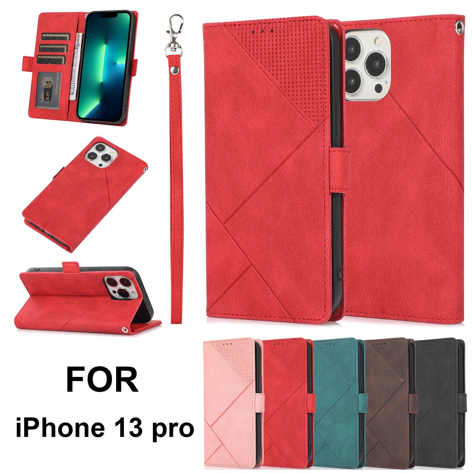 Geometric Stitching Leather Flip Phone Case for iPhone 13 Mini 12 11 Pro Max XS X XR 6 7 8 Plus SE 2020 Wallet Shockproof Cover
Geometric Stitching Leather Flip Phone Case for iPhone 13 Mini 12 11 Pro Max XS X XR 6 7 8 Plus SE 2020 Wallet Shockproof Cover