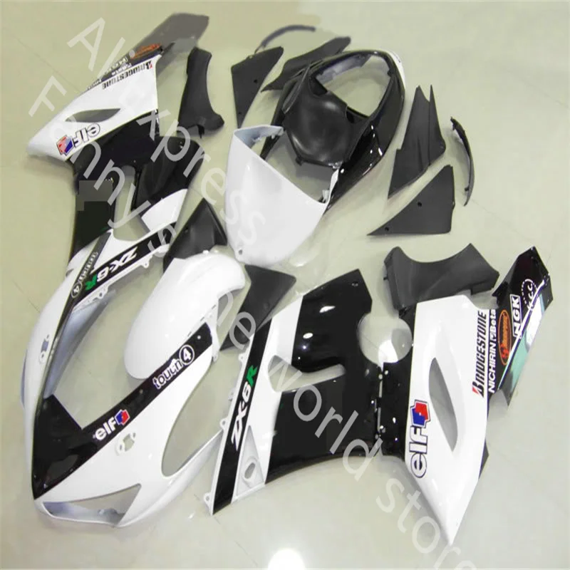 Custom plastic fairing kit for Kawasaki ninja ZX6R 05 06 white black fairing ZX6R 2005 2006 motorcycles fairing
Custom plastic fairing kit for Kawasaki ninja ZX6R 05 06 white black fairing ZX6R 2005 2006 motorcycles fairing