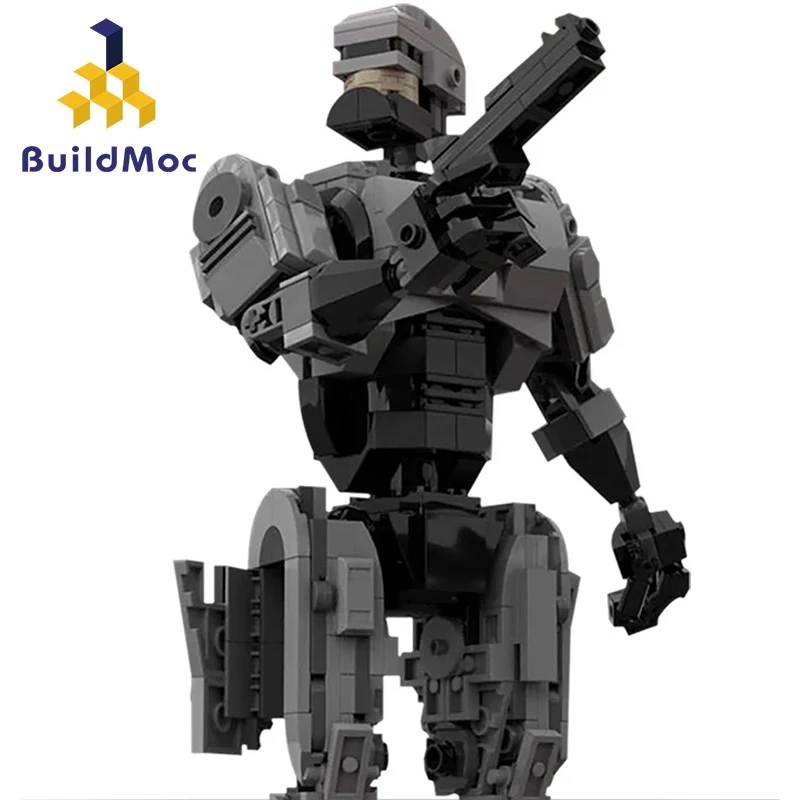 Buildmoc военный спецназ механическая полиция вооруженный робот городская защита