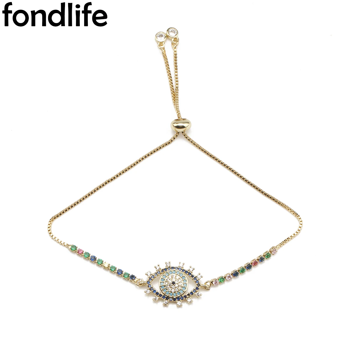 Luxury Blue Evil Eye Bracelet Gold-Plated Full CZ Hollow Couple Luck Gift Chain Jewelry 2021 Hand-Woven Adjustable Woman Present
Luxury Blue Evil Eye Bracelet Gold-Plated Full CZ Hollow Couple Luck Gift Chain Jewelry 2021 Hand-Woven Adjustable Woman Present