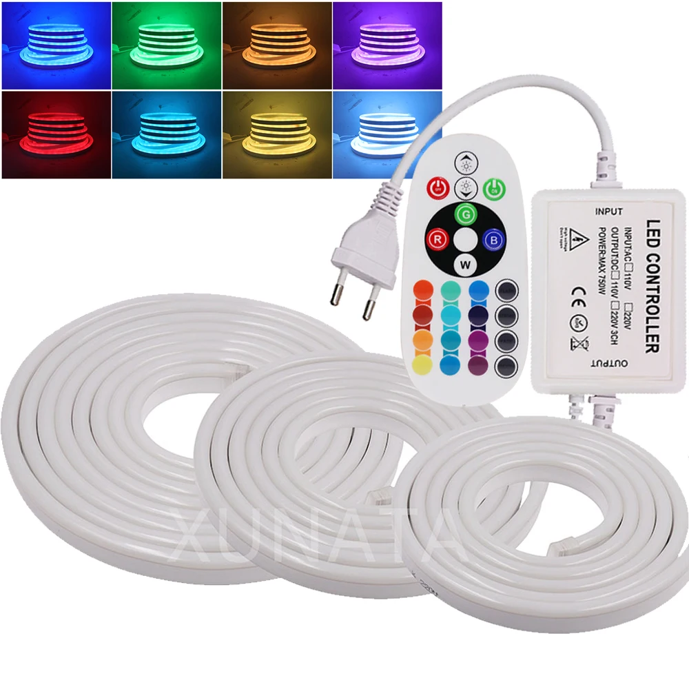 220V 240V RGB Neon Strip IP67 Waterproof Night Lamp 2835 5050 White/Warm White Ribbon Tape Flexible LED Strip
220V 240V RGB Neon Strip IP67 Waterproof Night Lamp 2835 5050 White/Warm White Ribbon Tape Flexible LED Strip