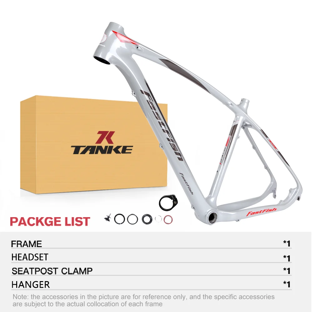 TANKE carbon fiber MTB frame 26er/27.5er disc brake15" 17inch bicycle mountain frameset riding accessories cycling parts 
TANKE carbon fiber MTB frame 26er/27.5er disc brake15" 17inch bicycle mountain frameset riding accessories cycling parts