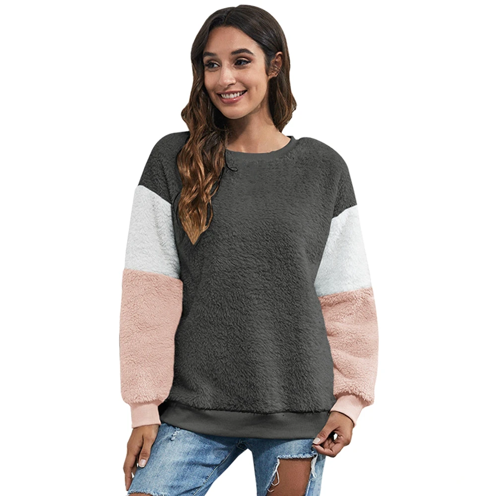 Women Round Neck Three-color Stitching Thickening Casual Sweater Autumn Winter Women's Knitted Clothes
Women Round Neck Three-color Stitching Thickening Casual Sweater Autumn Winter Women's Knitted Clothes