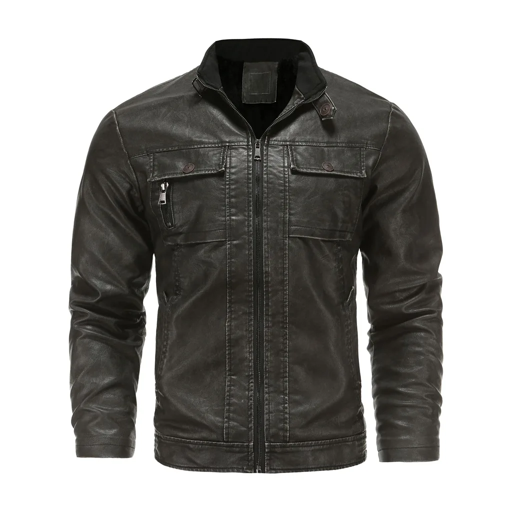Mens Bomber Coat Chaqueta Hombre Autumn Jacket Men New Slim Retro Winter Jackets Male PU Leather Stand Collar Sportswear Suits
Mens Bomber Coat Chaqueta Hombre Autumn Jacket Men New Slim Retro Winter Jackets Male PU Leather Stand Collar Sportswear Suits