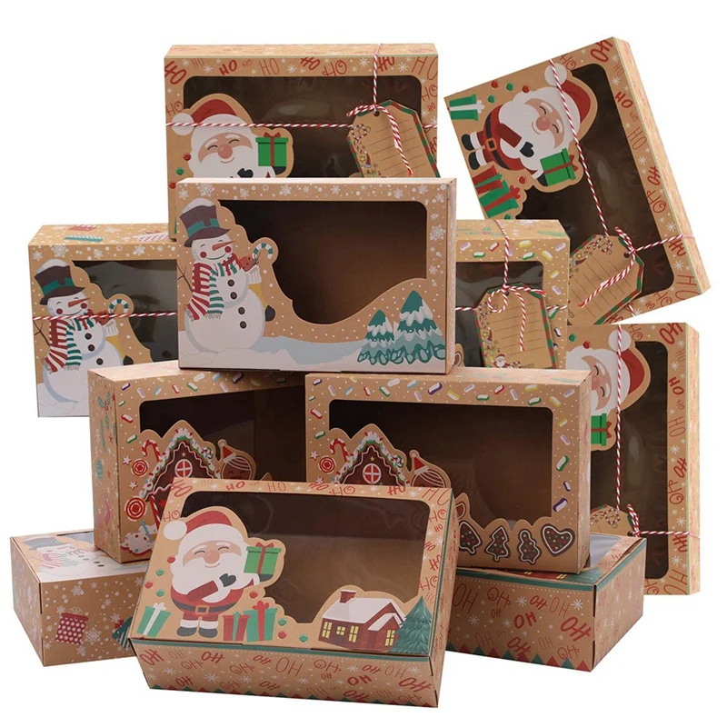 Christmas Cookie Gift Boxes, Candies And Given Gift Boxes, Kraft Boxes With Gift Tags And Ribbons(15Pcs)
Christmas Cookie Gift Boxes, Candies And Given Gift Boxes, Kraft Boxes With Gift Tags And Ribbons(15Pcs)