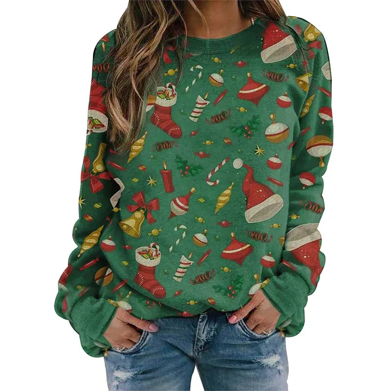 Merry Christmas Clothes Sweatshirt Women Autumn Winter Long Sleeve Christmas Tree Print Tops Oversized Hoodie Loose Sweatshirt
Merry Christmas Clothes Sweatshirt Women Autumn Winter Long Sleeve Christmas Tree Print Tops Oversized Hoodie Loose Sweatshirt