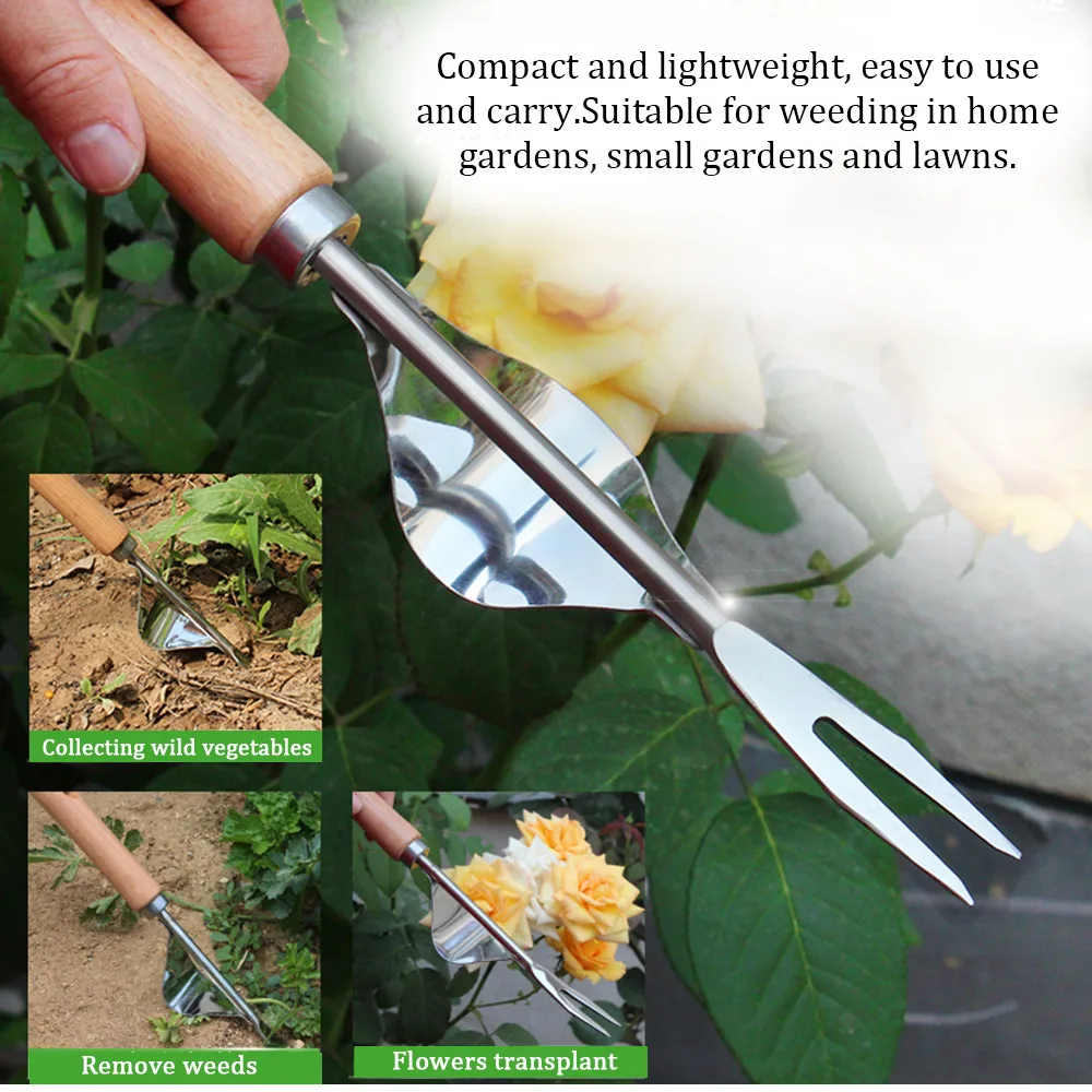 Garden Hand Weeder Stainless Steel Premium Gardening Tool for Weeding Wood Handle for Home Gardens Small Gardens and Lawns
Garden Hand Weeder Stainless Steel Premium Gardening Tool for Weeding Wood Handle for Home Gardens Small Gardens and Lawns