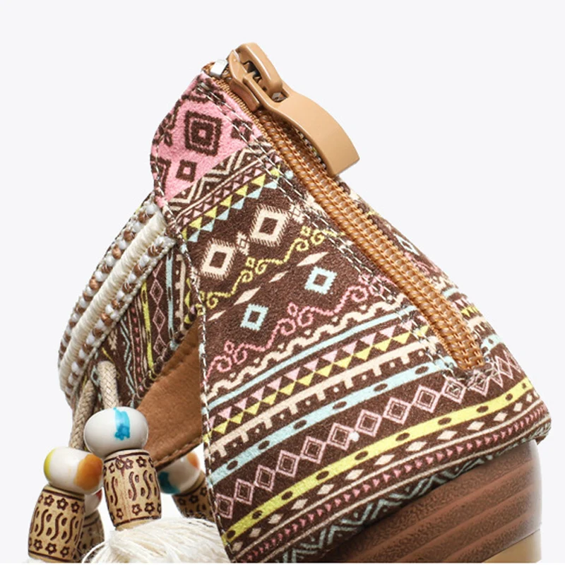 Embroider Ladies Gladiator Sandals Summer Bohemia Style Women Sandals Tassel String Bead Peep Toe Flat Sandals Plus Size Woman
Embroider Ladies Gladiator Sandals Summer Bohemia Style Women Sandals Tassel String Bead Peep Toe Flat Sandals Plus Size Woman