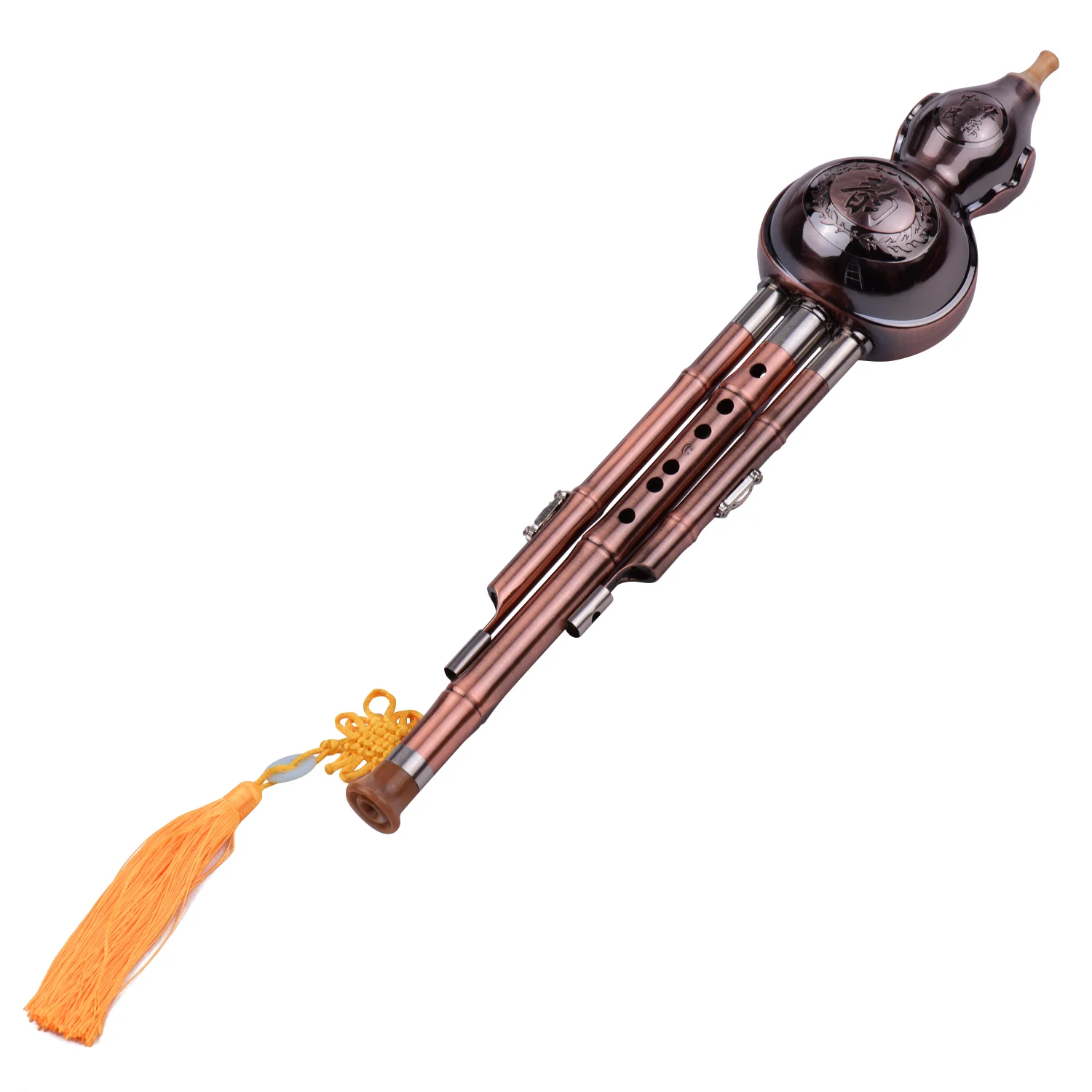 3 тона C-Key Hulusi Тыква Cucurbit Flute алюминий с медными трубами Китайский традиционный инструмент с китайским узлом чехол
3 тона C-Key Hulusi Тыква Cucurbit Flute алюминий с медными трубами Китайский традиционный инструмент с китайским узлом чехол