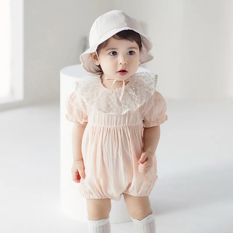 Vintage Baby Girls Princess Romper Clothes 2021 Summer Korean Baby Onesies Newborn Infant Short Sleeve Cotton Jumpsuit Clothing
Vintage Baby Girls Princess Romper Clothes 2021 Summer Korean Baby Onesies Newborn Infant Short Sleeve Cotton Jumpsuit Clothing