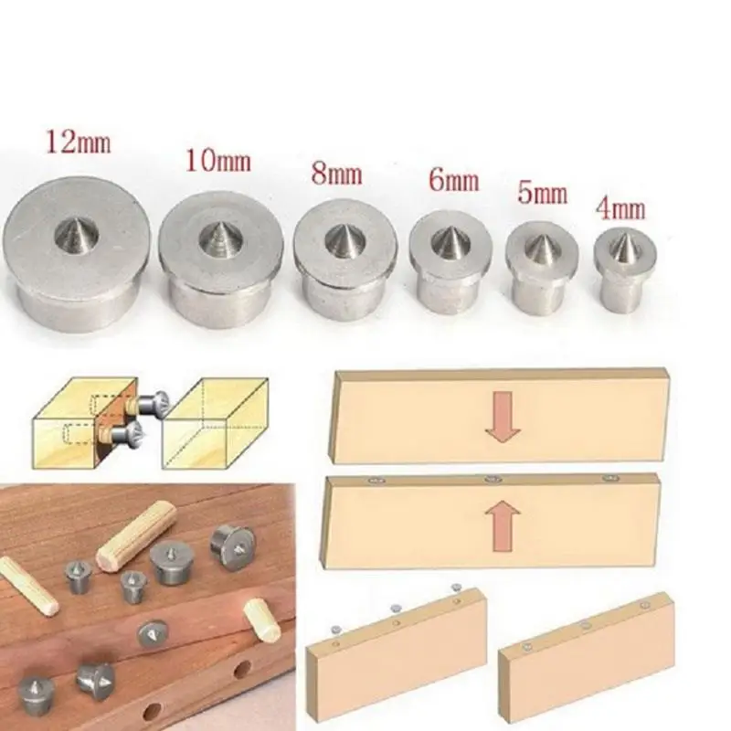 6pcs Centre Point Pin Tool Center Hole Wood 4~12mm Drill Professional Tenon Dowel Centre Point Pin Centre Point Pin Tool
6pcs Centre Point Pin Tool Center Hole Wood 4~12mm Drill Professional Tenon Dowel Centre Point Pin Centre Point Pin Tool