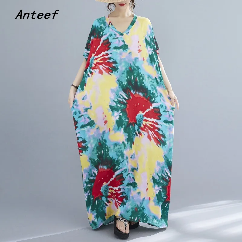 short sleeve oversized satin vintage floral dresses for women casual loose maxi long summer beach dress elegant clothing 2022
short sleeve oversized satin vintage floral dresses for women casual loose maxi long summer beach dress elegant clothing 2022