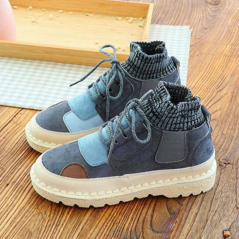 Женские ботинки в литературном стиле Mori, короткие сапоги в стиле ретро, с подбором цветов, с шерстяным носком, полусапожки мартинсы ручной р... 
Женские ботинки в литературном стиле Mori, короткие сапоги в стиле ретро, с подбором цветов, с шерстяным носком, полусапожки мартинсы ручной р...