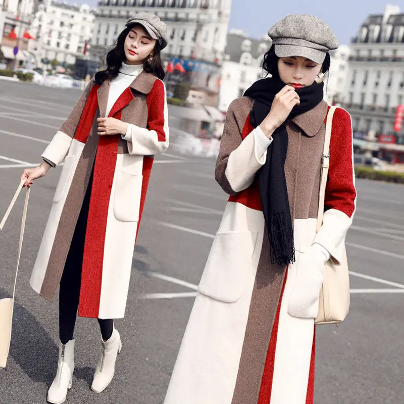 Femme Hiver Jacket Skirt Female Overcoat Mid Length Tweed Women Long Cashmere Red Korean Vintage Wool Coat Winter Manteau Scarfs
Femme Hiver Jacket Skirt Female Overcoat Mid Length Tweed Women Long Cashmere Red Korean Vintage Wool Coat Winter Manteau Scarfs