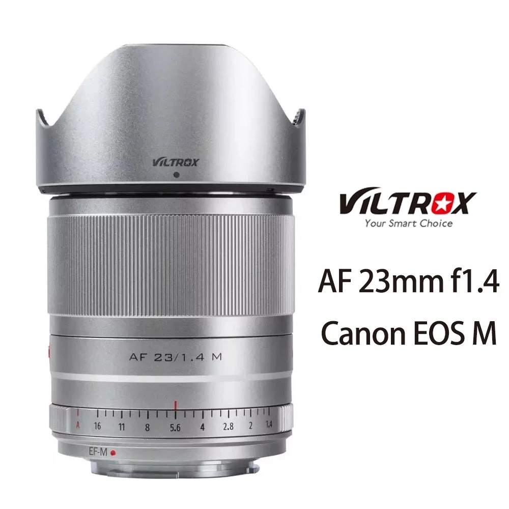 Viltrox 23 мм f1.4 STM EF-M крепление Авто фокус APS-C Prime объектив для камер Canon EOS M M5 M6 Mark II M100