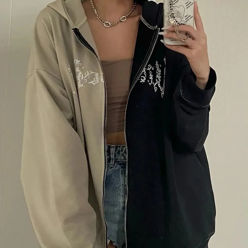 Winter women print zip hoodie grunge y2k coats jackets tops hoodie sweatshirts hoodies Cardigan harajuku oversize kawaii Blouse
Winter women print zip hoodie grunge y2k coats jackets tops hoodie sweatshirts hoodies Cardigan harajuku oversize kawaii Blouse