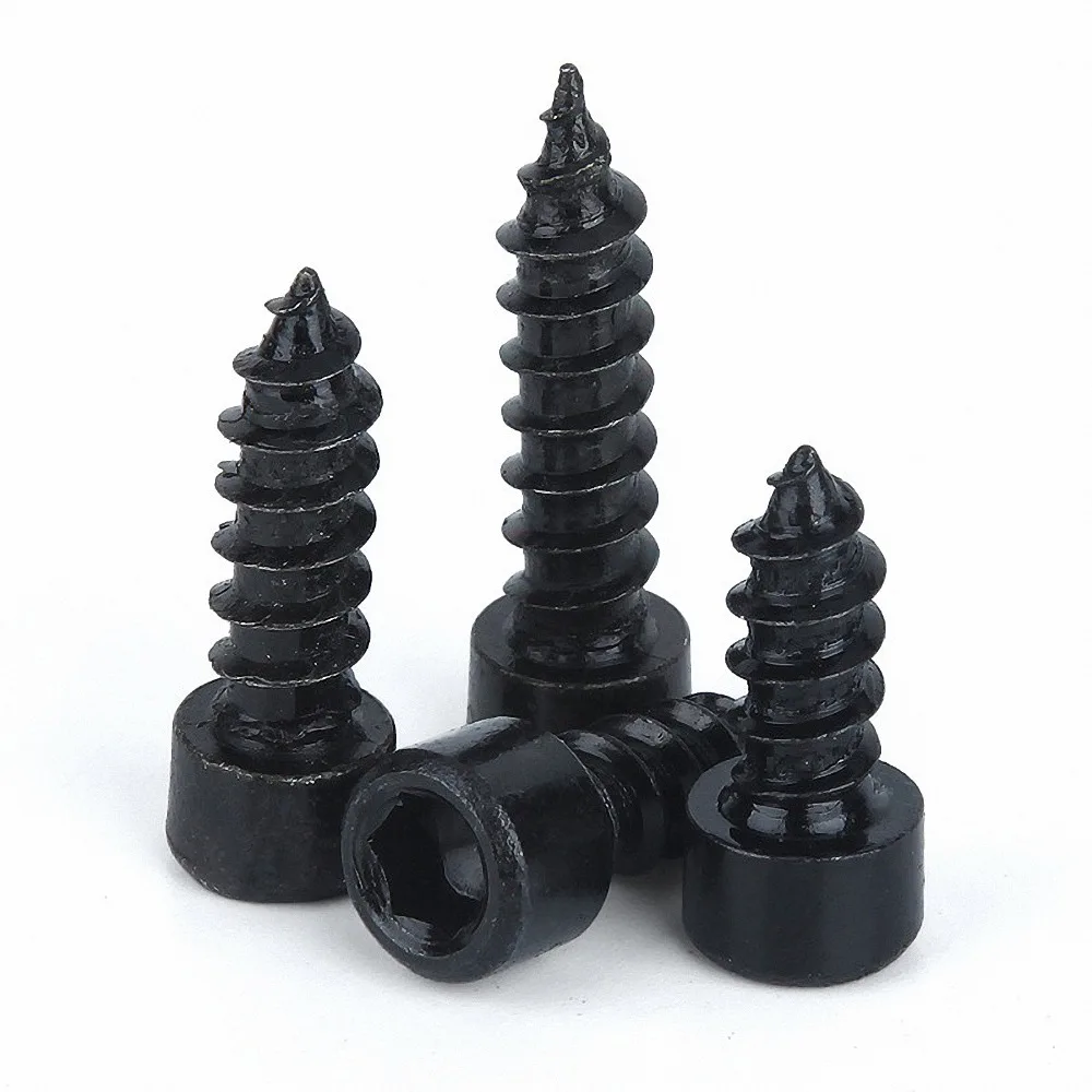 10-50Pcs Grade 8.8 Carbon Steel With Black Hex Socket Cap Head Self Tapping Screw M2 M2.6 M3 M3.5 M4 M5 M6 Wood Screw
10-50Pcs Grade 8.8 Carbon Steel With Black Hex Socket Cap Head Self Tapping Screw M2 M2.6 M3 M3.5 M4 M5 M6 Wood Screw