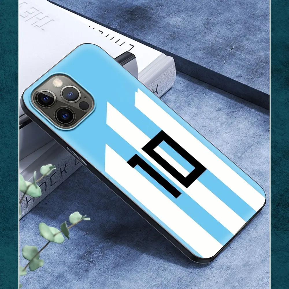 Phone Case For iPhone 11 12 Pro XS Max 8 7 Plus X XR Silicone Soft TPU Black Shell Back Cover Coque Number 10 Football Argentin
Phone Case For iPhone 11 12 Pro XS Max 8 7 Plus X XR Silicone Soft TPU Black Shell Back Cover Coque Number 10 Football Argentin