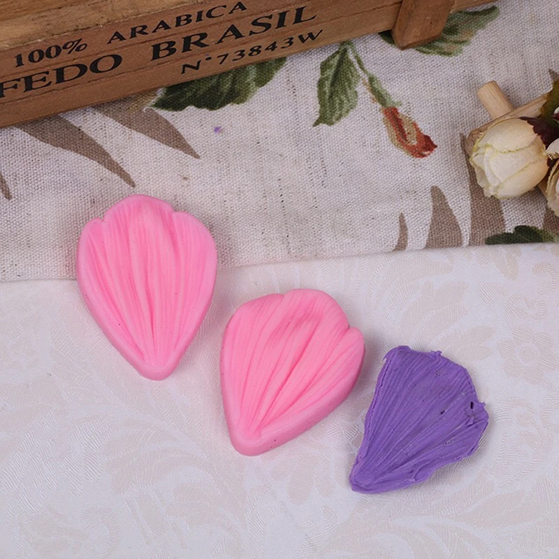 

Flower Petals Shape 3D Silicone Mold Fondant Chocolate Cake Tools Baking Cookie Moulds Embossed Leaf Shape Silicone Cake Mold