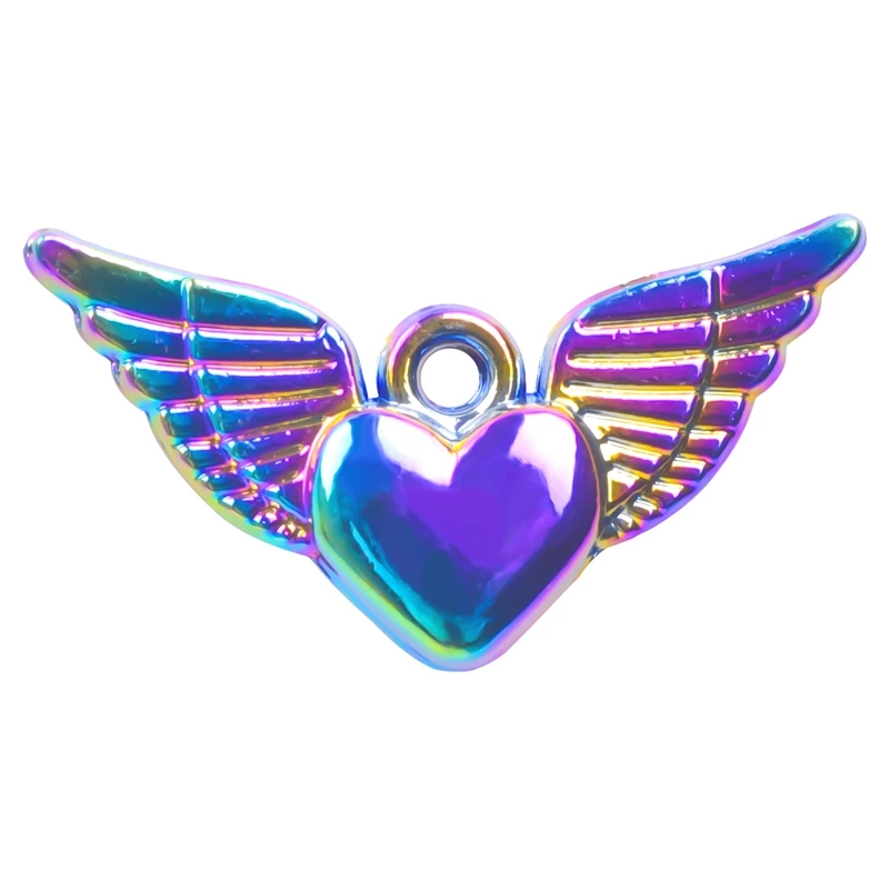 Fashion Jewelry Heart Wings Pendant Necklace For Women Men Rainbow Chain Around The Neck Angle Necklaces Peace Woman Accessories
Fashion Jewelry Heart Wings Pendant Necklace For Women Men Rainbow Chain Around The Neck Angle Necklaces Peace Woman Accessories