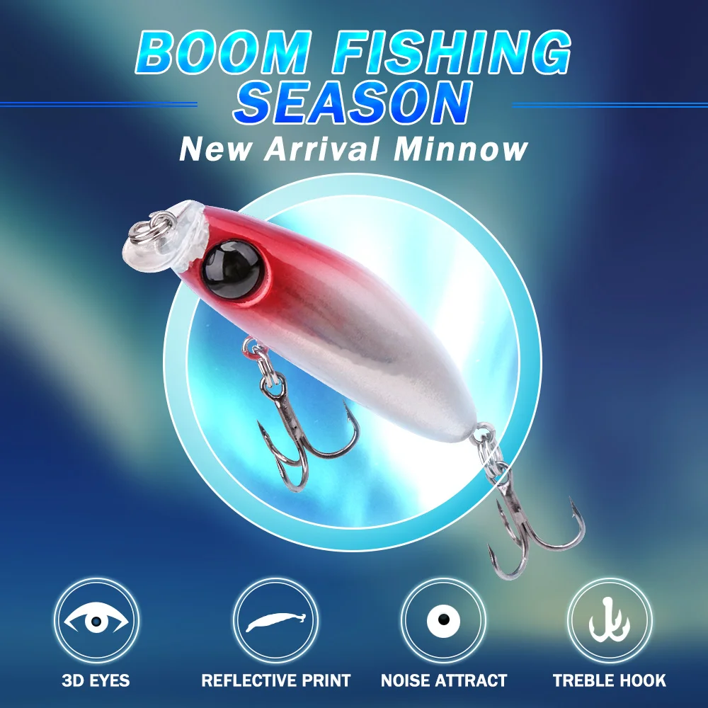 GOBASS 40mm 2.5g Small Crankbait Wobbler Minnow Trout Fishing Rattlins Lures For Pike Fishing Bait Floating Mini Artificial Bait
GOBASS 40mm 2.5g Small Crankbait Wobbler Minnow Trout Fishing Rattlins Lures For Pike Fishing Bait Floating Mini Artificial Bait