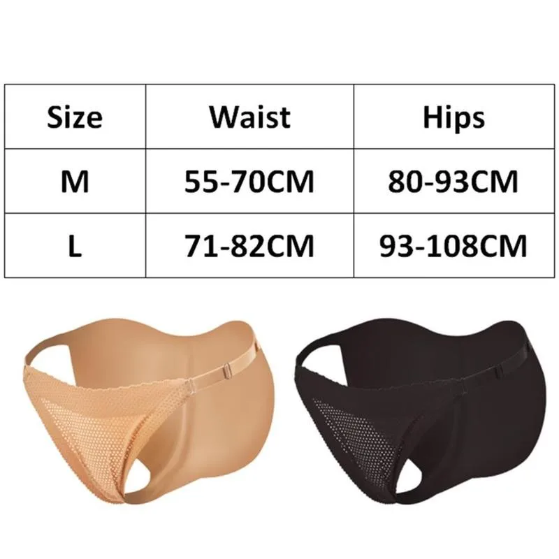 

Three-dimensional Buttocks Women Sponge Padded Push Up G-string Strap Seamless Lifter Butt Underwear Panties Seamless Adjus P6U8