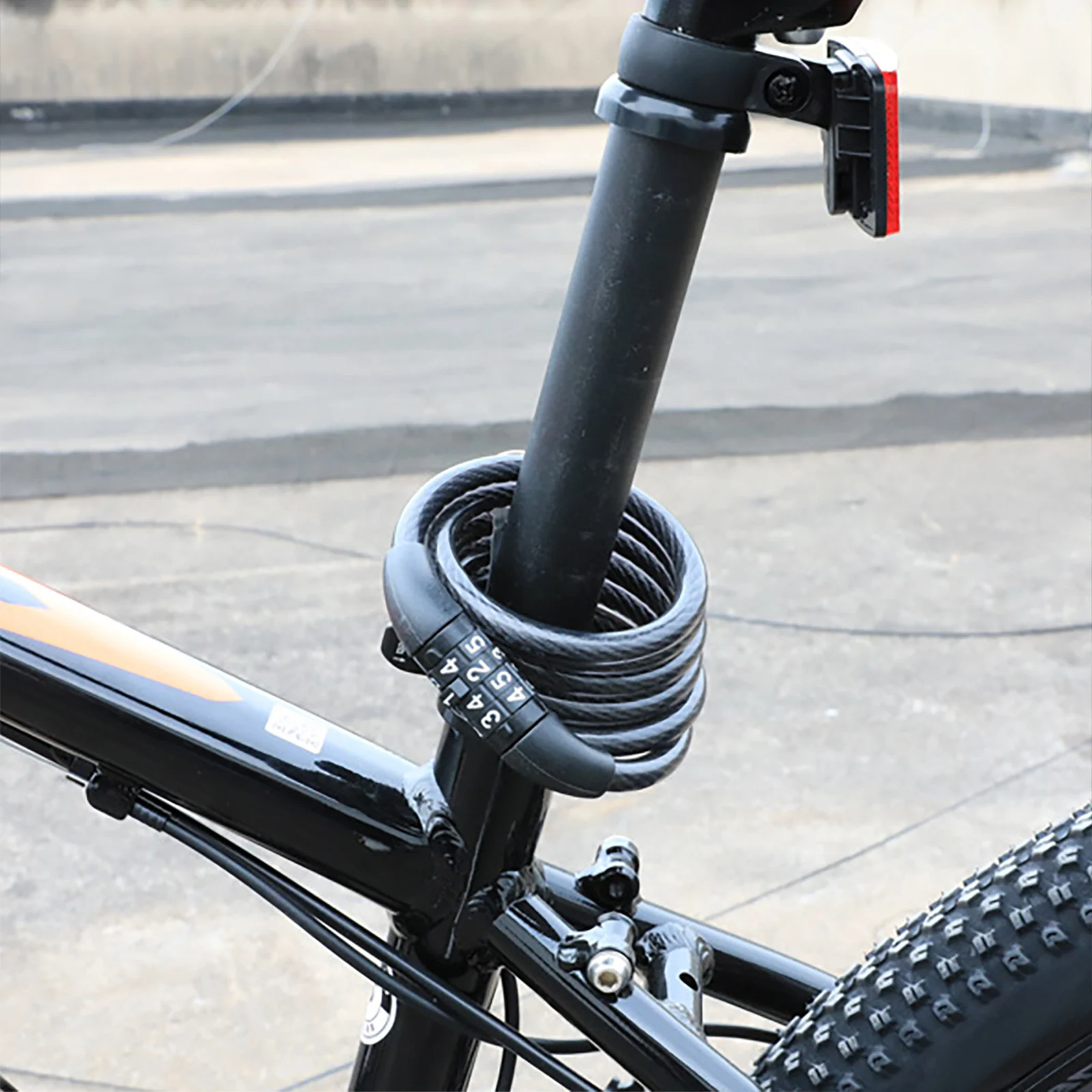 Universal Bike Self Coiling Cable Lock Anti-Theft Coiled Secure 4-Ddigit Resettable Combination Bicycle Cable Lock
Universal Bike Self Coiling Cable Lock Anti-Theft Coiled Secure 4-Ddigit Resettable Combination Bicycle Cable Lock