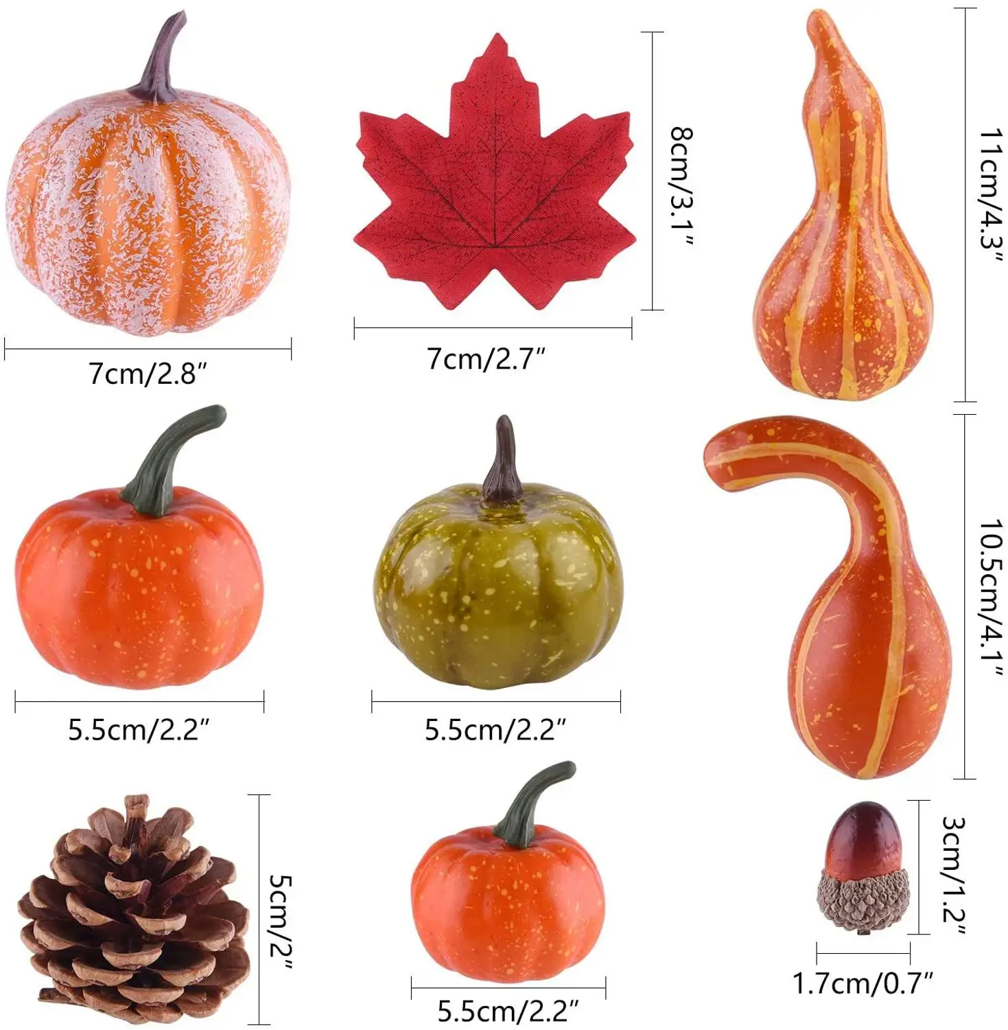 50Pcs/Set Simulation Pumpkins Maple Pine Cone Thanksgiving Day Halloween Home Garden Decor
50Pcs/Set Simulation Pumpkins Maple Pine Cone Thanksgiving Day Halloween Home Garden Decor