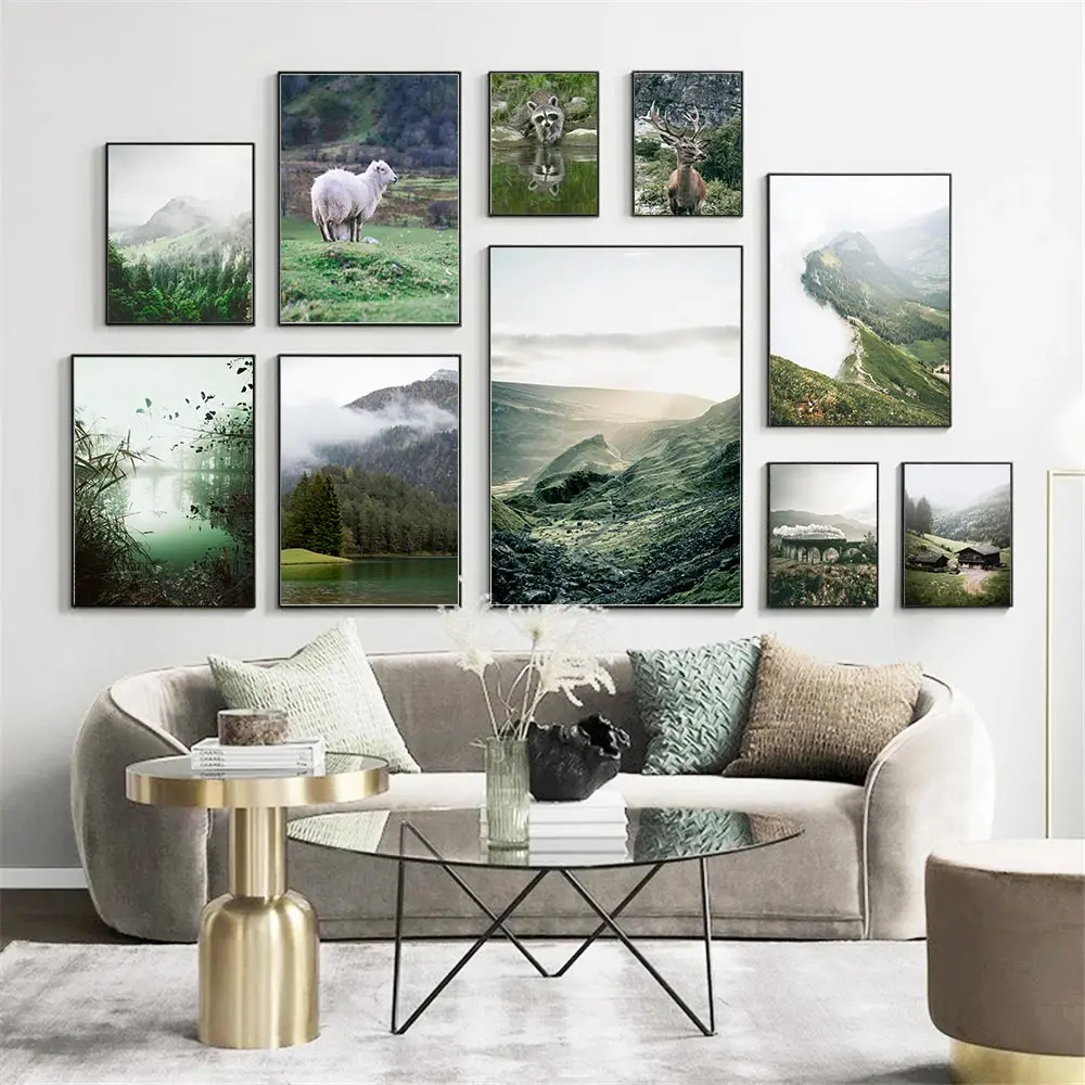 Alpacas Elephants Deer Raccoons Animals Wall Art Poster For Living Room Decor Mountain Lake Landscape Canvas Painting Home Decor
Alpacas Elephants Deer Raccoons Animals Wall Art Poster For Living Room Decor Mountain Lake Landscape Canvas Painting Home Decor