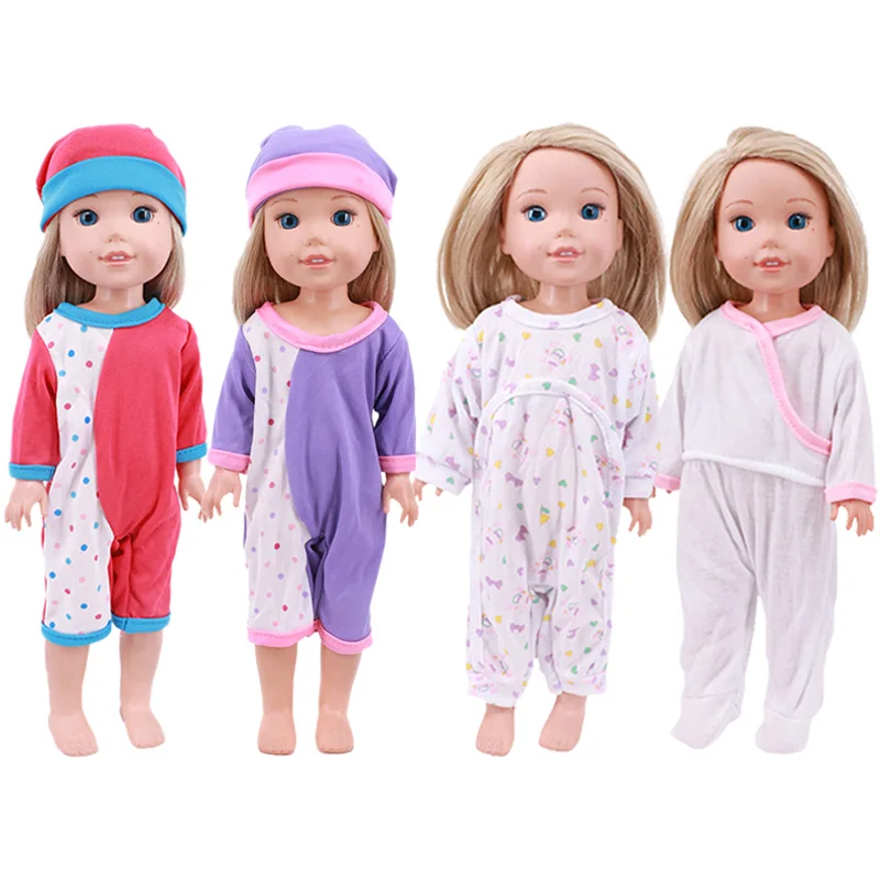 Одежда для кукол Хлопковая пижама + шапка 14 5 Дюймов Wellie Wisher 32-34 см Paola Reina nэнси