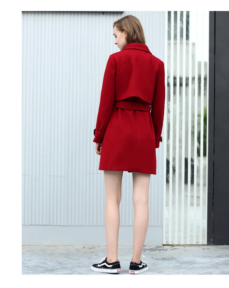 Korean Winter Wool Coat Women Red Long Sleeve Coats and Jackets Women Woolen Elegant Trench Coat for Women Plus Size 65131
Korean Winter Wool Coat Women Red Long Sleeve Coats and Jackets Women Woolen Elegant Trench Coat for Women Plus Size 65131