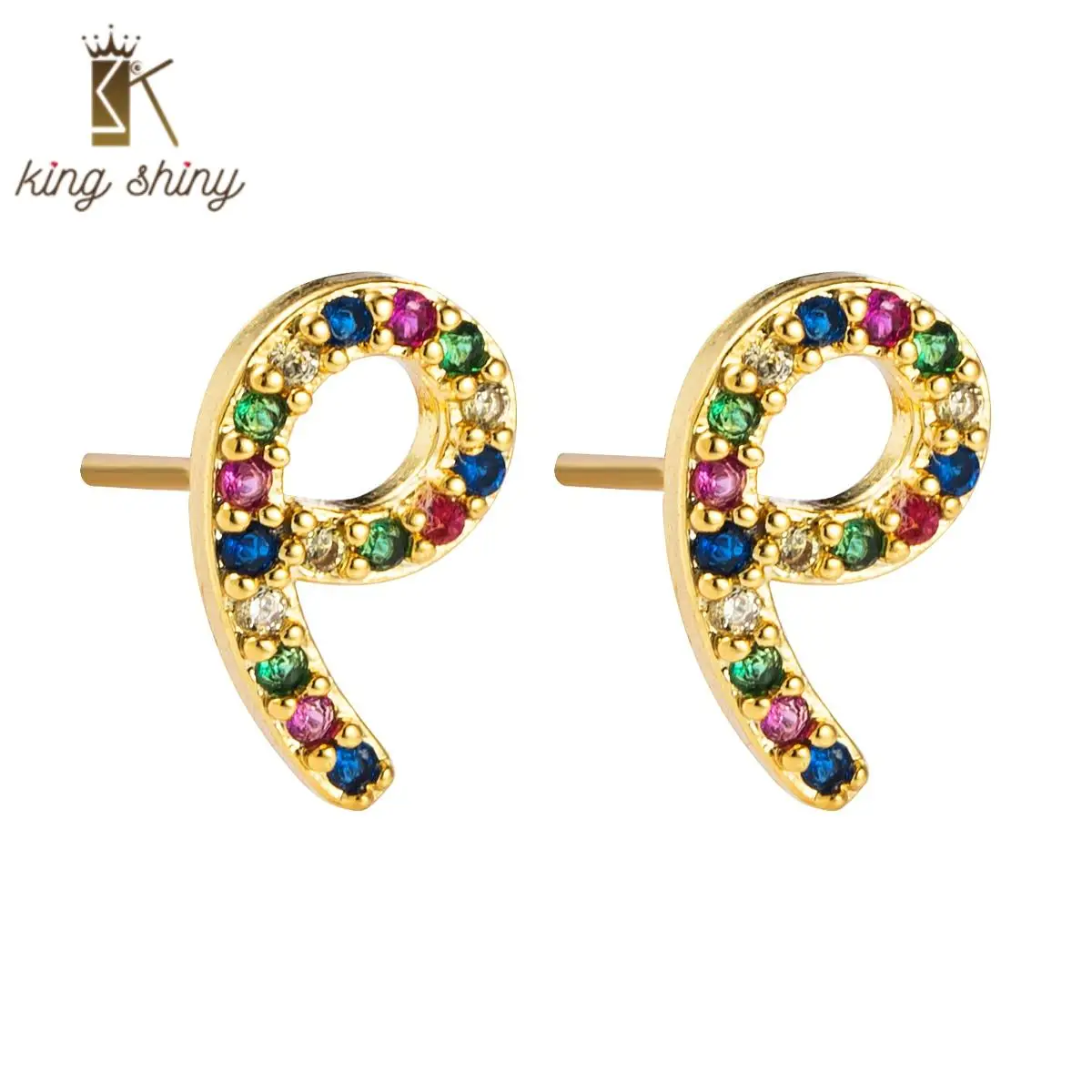 2020 Summer New Colorful Rainbow Color CZ Paved Number 6 9 Copper Stud Earring Simple Figure Charm Girl Cute Copper Stud Earring
2020 Summer New Colorful Rainbow Color CZ Paved Number 6 9 Copper Stud Earring Simple Figure Charm Girl Cute Copper Stud Earring
