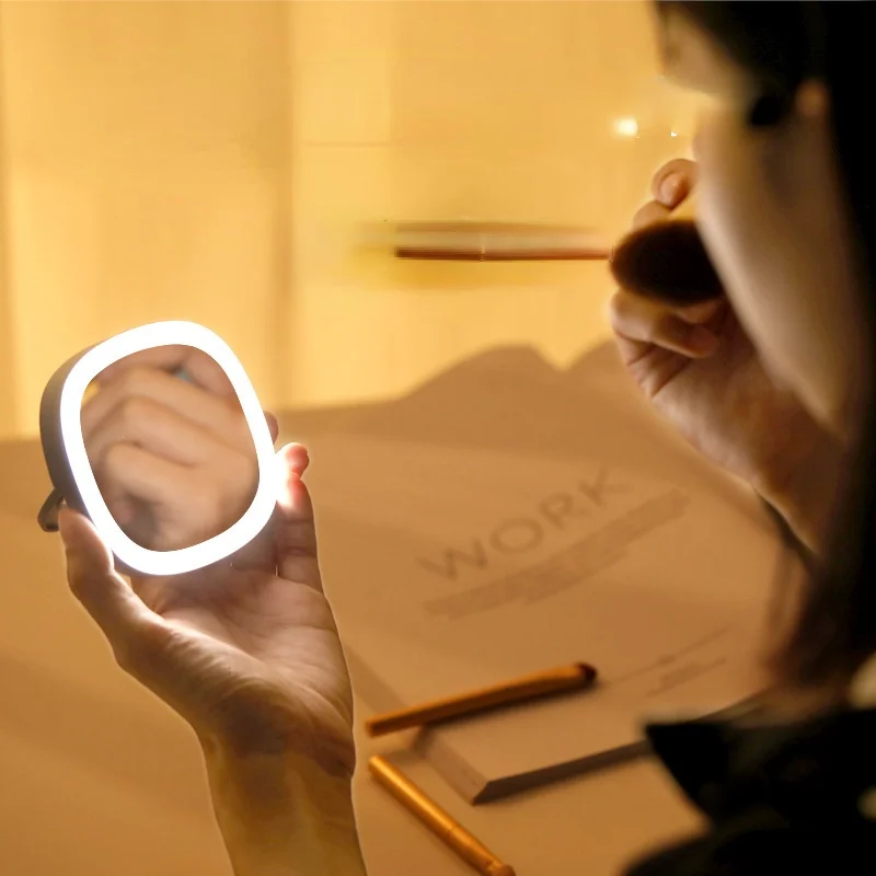 Led Makeup Mirror Portable Folding Mini 3-color Fill Light Small Mirror To Simulate Natural Light Skin Care and Eye Care HD
Led Makeup Mirror Portable Folding Mini 3-color Fill Light Small Mirror To Simulate Natural Light Skin Care and Eye Care HD