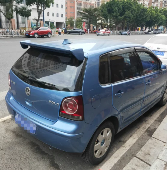 Для Volkswagen polo спойлер крыло ABS материал от 2003 до 2009 года крылья Грунтовка краска