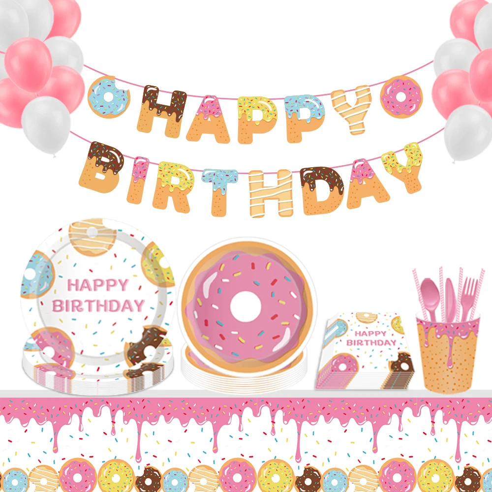 Sweet Girl Donuts Grow Up Baby Shower Party Disposable Tableware Sets Plates Cup Napkin Happy Birthday Party Decorations Supply
Sweet Girl Donuts Grow Up Baby Shower Party Disposable Tableware Sets Plates Cup Napkin Happy Birthday Party Decorations Supply