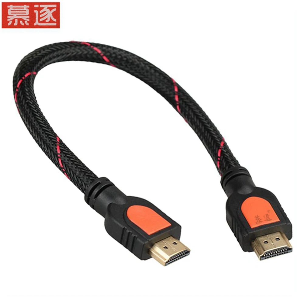 

30CM 50CM HD-kompatibel Stecker auf HD-kompatibel Männliche kurze Konverter Stecker Adapter Kabel 1080P V 1,4