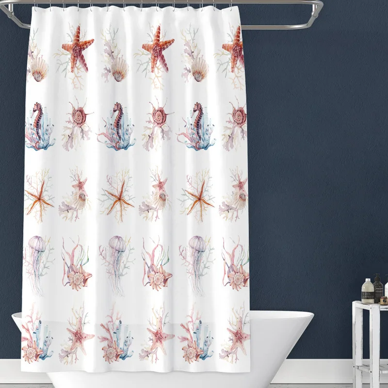 Printing Waterproof Shower Curtain PEVA Bathroom Partition Curtain Waterproof Mould Proof Shower Curtain
Printing Waterproof Shower Curtain PEVA Bathroom Partition Curtain Waterproof Mould Proof Shower Curtain