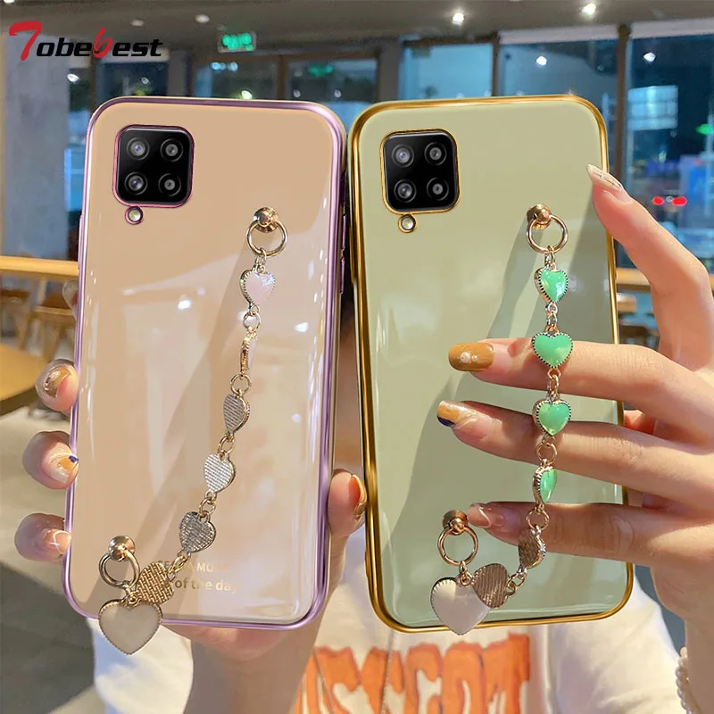 Luxury Love gem bracelet Chain Plating Silicone Case for Samsung Galaxy A12 A22 A32 A42 A52 A72 A82 4G 5G Coque Soft TPU Cover
Luxury Love gem bracelet Chain Plating Silicone Case for Samsung Galaxy A12 A22 A32 A42 A52 A72 A82 4G 5G Coque Soft TPU Cover