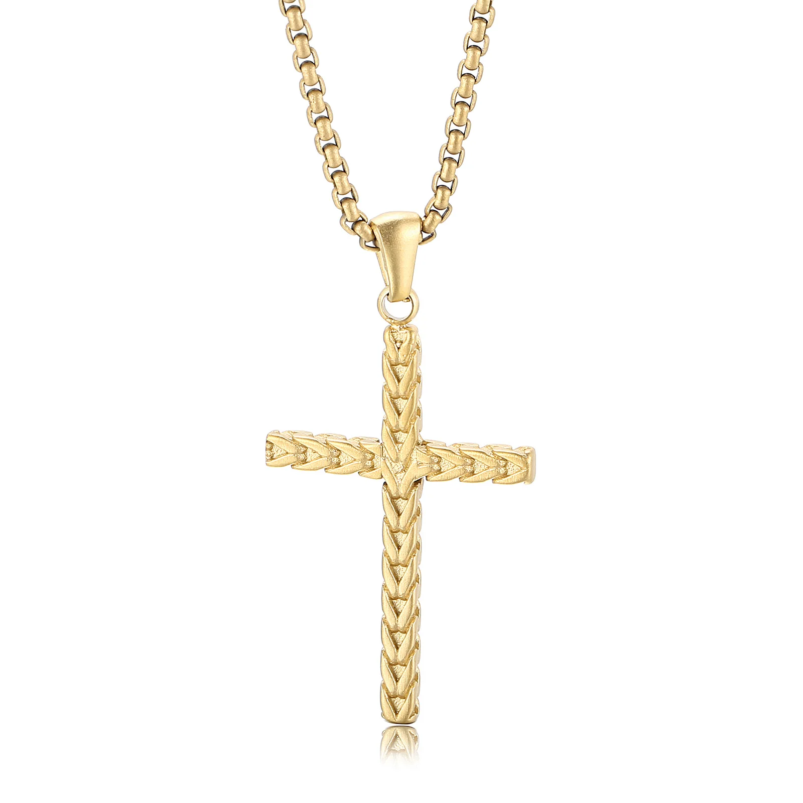 37*22mm Stabinless Steel Cross Pendant Necklace Women Men Cruz Sweater Long Chain Jewelry
37*22mm Stabinless Steel Cross Pendant Necklace Women Men Cruz Sweater Long Chain Jewelry