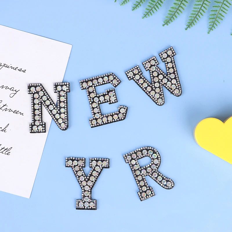 1PCS 3D Sew On Letters Patch A-Z Rhinestone Beads English Alphabet Letter Applique For Bag Shoe Accessories
1PCS 3D Sew On Letters Patch A-Z Rhinestone Beads English Alphabet Letter Applique For Bag Shoe Accessories