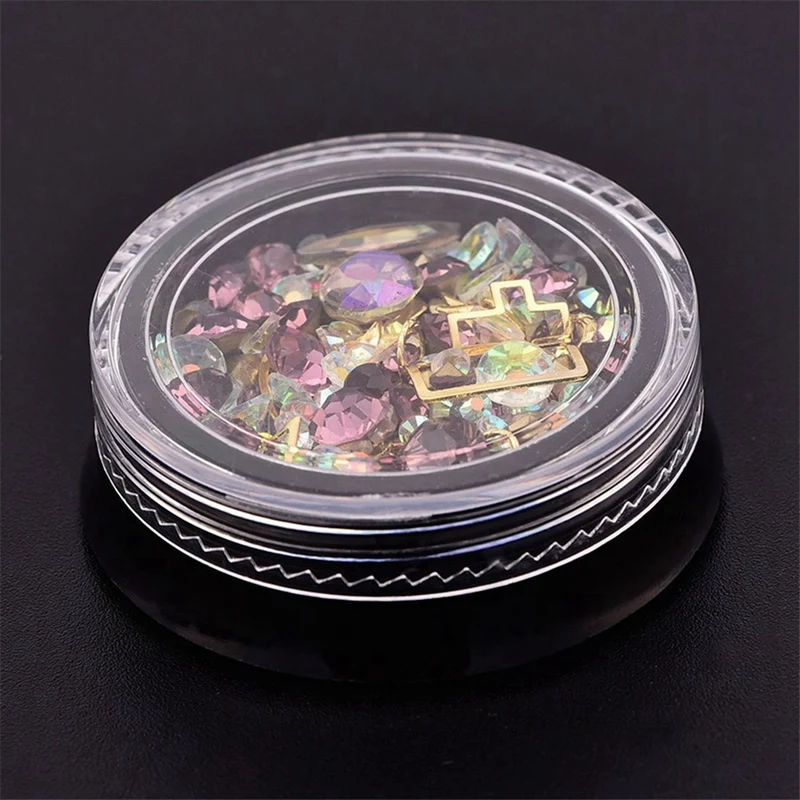 2 Box 3D Nail Jewelry Colorful Mixed Acrylic Tip with Nail Art Crystals Rhinestones 3D Nail Rhinestone Decoration
2 Box 3D Nail Jewelry Colorful Mixed Acrylic Tip with Nail Art Crystals Rhinestones 3D Nail Rhinestone Decoration