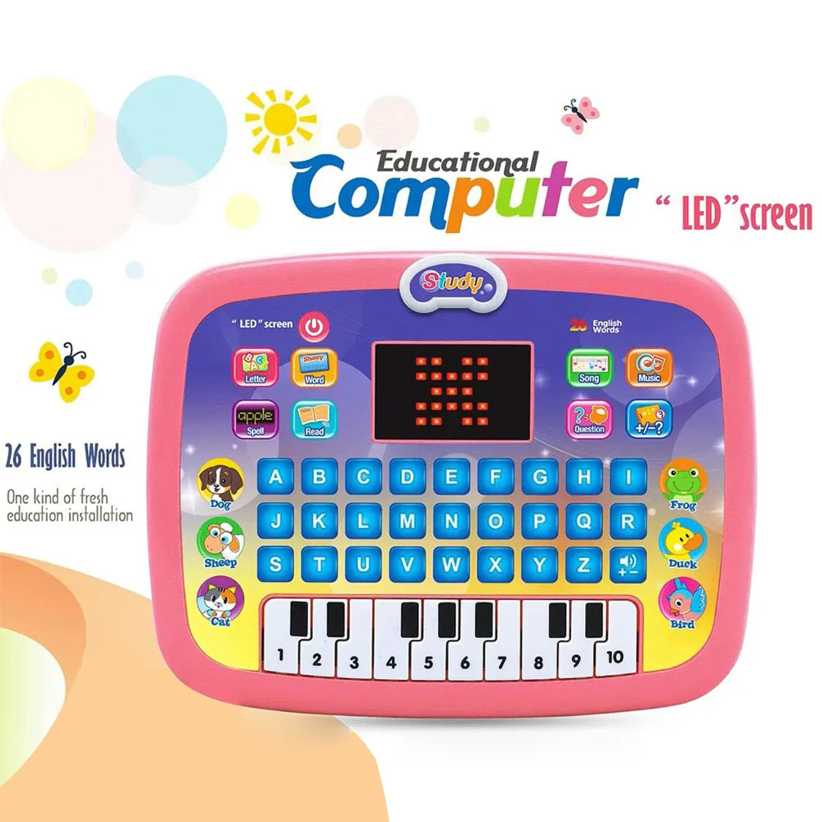 Educational Learning Computer Tablet Toy Laptop Early Educational Games Kid Learning Computer Tablet Gift for children Busyboard
Educational Learning Computer Tablet Toy Laptop Early Educational Games Kid Learning Computer Tablet Gift for children Busyboard